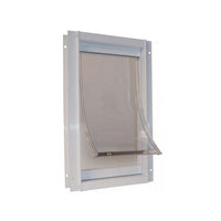 Ideal Pet Products Deluxe Aluminum Pet Door Medium White 2.12" x 9.94" x 15"-Dog-Ideal Pet Products-PetPhenom