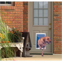 Ideal Pet Products Deluxe White Aluminum Pet Door X-Large , X-Large-Dog-Ideal Pet Products-PetPhenom