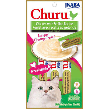 Inaba - Cat Churu Puree Chicken Scallop - Case of 8-2 OZ-Cat-Inaba-PetPhenom