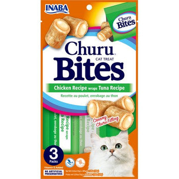 Inaba - Cat Treat Churu Chicken Bite - Case of 8-1.05 OZ-Cat-Inaba-PetPhenom