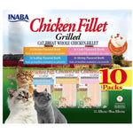 Inaba Chicken Fillet Cat Treat Whole Chicken Fillet Variety Pack, 10 count-Cat-Inaba-PetPhenom
