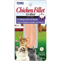 Inaba Chicken Fillet Grilled Cat Treat in Shrimp Flavored Broth, 0.9 oz-Cat-Inaba-PetPhenom