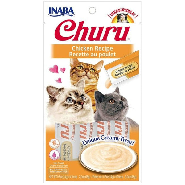 Inaba Churu Chicken Recipe Creamy Cat Treat, 4 count-Cat-Inaba-PetPhenom