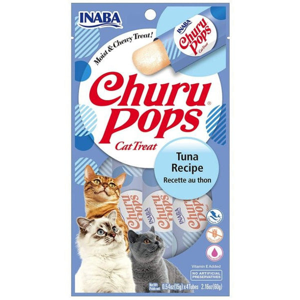 Inaba Churu Pops Tuna Recipe Cat Treat, 4 count-Cat-Inaba-PetPhenom