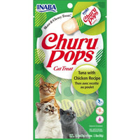 Inaba Churu Pops Tuna with Chicken Recipe Cat Treat, 4 count-Cat-Inaba-PetPhenom