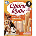 Inaba Churu Rolls Dog Treat Chicken Recipe wraps Chicken Recipe, 8 count-Dog-Inaba-PetPhenom