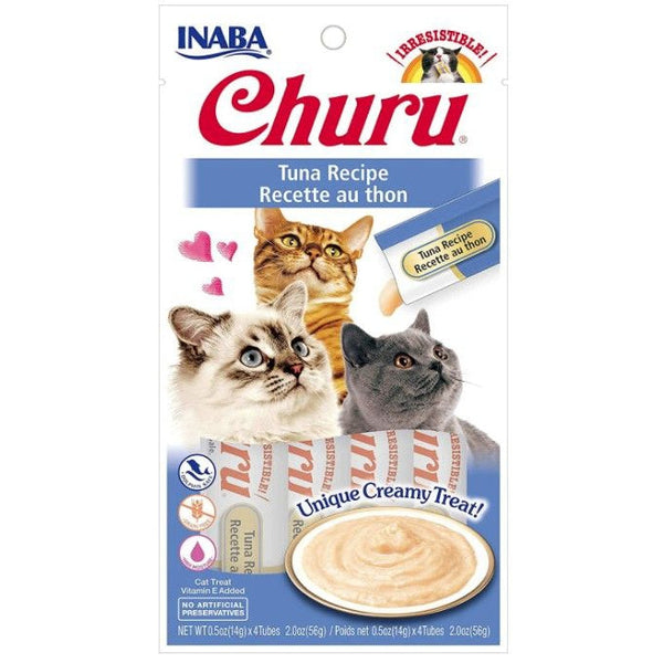 Inaba Churu Tuna Recipe Creamy Cat Treat, 4 count-Cat-Inaba-PetPhenom