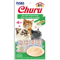 Inaba Churu Tuna with Chicken Recipe Creamy Cat Treat, 4 count-Cat-Inaba-PetPhenom