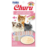 Inaba Churu Tuna with Salmon Recipe Creamy Cat Treat, 4 count-Cat-Inaba-PetPhenom