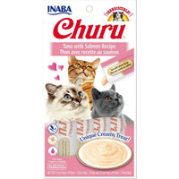 Inaba Churu Tuna with Salmon Recipe Creamy Cat Treat, 4 count-Cat-Inaba-PetPhenom