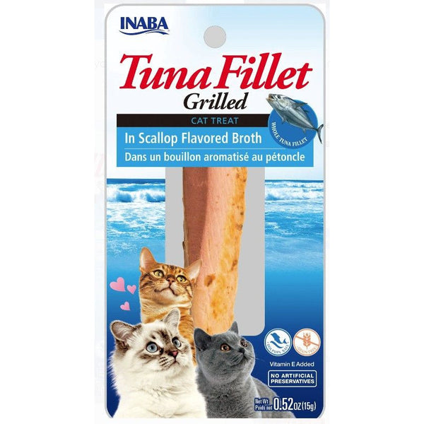 Inaba Tuna Fillet Grilled Cat Treat in Scallop Flavored Broth, 0.52 oz-Cat-Inaba-PetPhenom