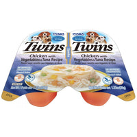 Inaba Twins Chicken with Vegetables and Tuna Recipe Side Dish for Dogs, 2 count-Dog-Inaba-PetPhenom