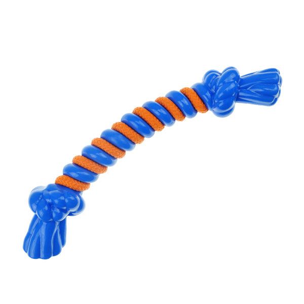 Infinity TPR/Rope Bone - Large - Blue-Dog-Boss Pet/PetEdge-PetPhenom