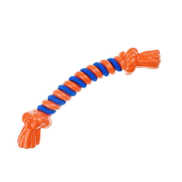 Infinity TPR/Rope Bone - Large - Orange-Dog-Boss Pet/PetEdge-PetPhenom