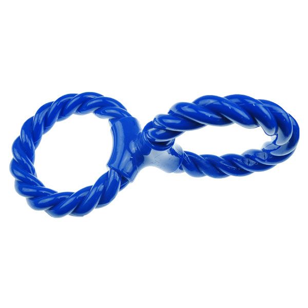 Infinity TPR/Rope Double Ring Twist -Blue-Dog-Boss Pet/PetEdge-PetPhenom
