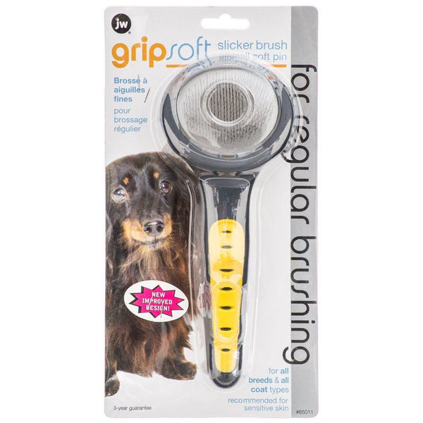 JW Gripsoft Soft Slicker Brush, Small-Dog-JW Pet-PetPhenom