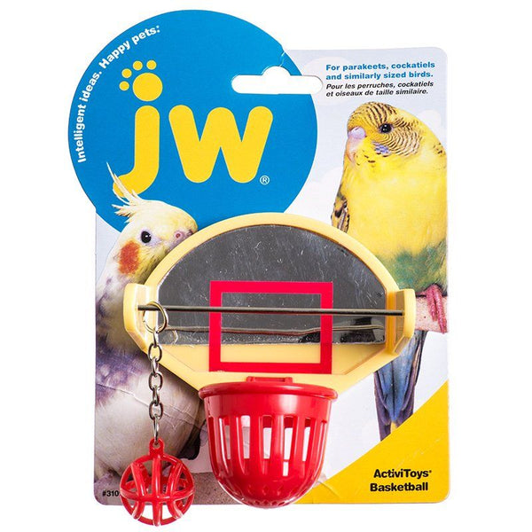 JW Insight Basketball - Bird Toy, Basketball Bird Toy - 7" Long x 5.25" Wide-Bird-JW Pet-PetPhenom