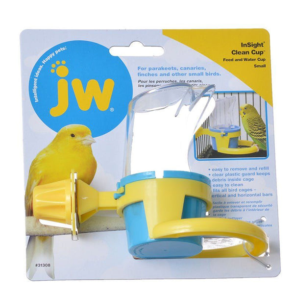 JW Insight Clean Cup Feed & Water Cup, Small (2" Diameter x 3" Tall)-Bird-JW Pet-PetPhenom