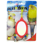 JW Insight Fancy Mirror Bird Toy - Assorted, Fancy Mirror Bird Toy - Assorted Colors-Bird-JW Pet-PetPhenom