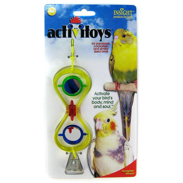 JW Insight Hour Glass Mirrors Bird Toy, Hour Glass Mirrors Bird Toy-Bird-JW Pet-PetPhenom