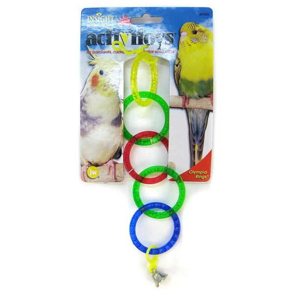 JW Insight Olympic Rings Bird Toy, Olympic Rings Bird Toy-Bird-JW Pet-PetPhenom