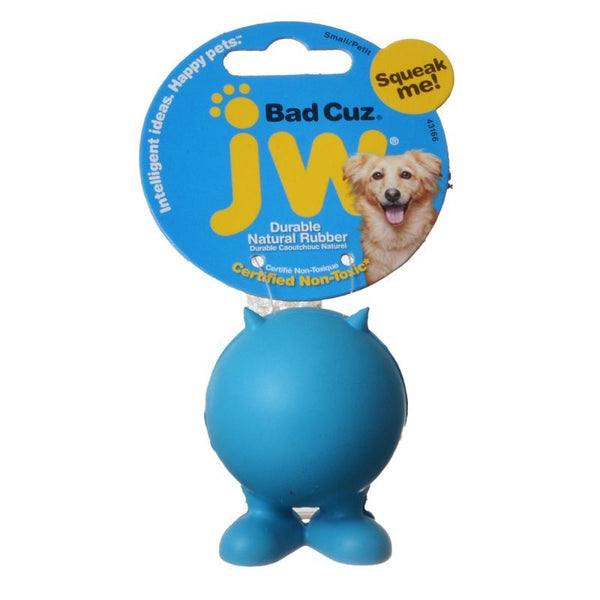 JW Pet Bad Cuz Rubber Squeaker Dog Toy, Small - 2.5" Tall-Dog-JW Pet-PetPhenom