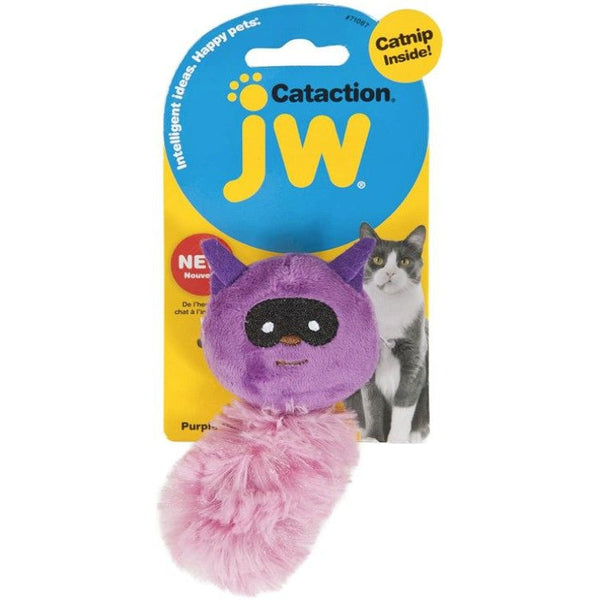 JW Pet Cataction Catnip Plush Raccoon Cat Toy , 1 count-Cat-JW Pet-PetPhenom