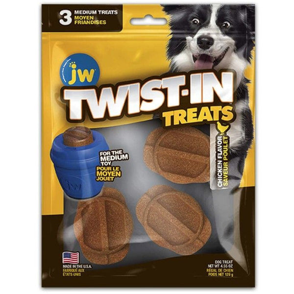 JW Pet Chicken Flavor Twist-In Treat Refills Medium, 3 count-Dog-JW Pet-PetPhenom