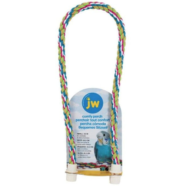 JW Pet Flexible Multi-Color Comfy Rope Perch 32", Small 1 count-Bird-JW Pet-PetPhenom