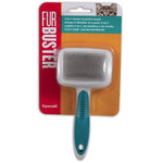 JW Pet Furbuster 2-In-1 Slicker and Bristle Brush for Cats, 1 count-Cat-JW Pet-PetPhenom