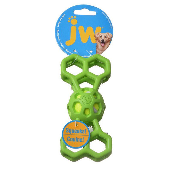JW Pet Hol-ee Bone with Squeaker, Small - 6.5" Long - (Assorted Colors)-Dog-JW Pet-PetPhenom