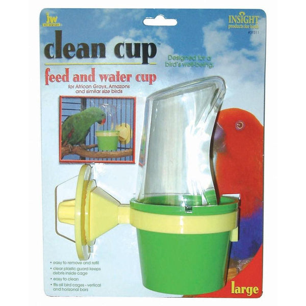 JW Pet Insight Clean Cup Feeder and Water Cup Large-Bird-JW Pet-PetPhenom