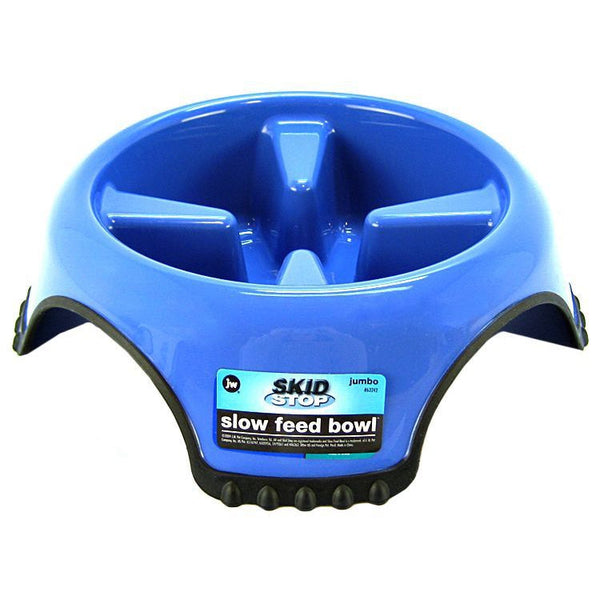 JW Pet Skid Stop Slow Feed Bowl, Jumbo - 13" Wide x 3.75" High (10 cups)-Dog-JW Pet-PetPhenom