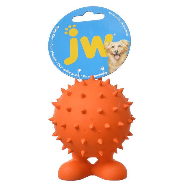 JW Pet Spiky Cuz Dog Toy, Medium - 3.9" Tall (Assorted Colors)-Dog-JW Pet-PetPhenom