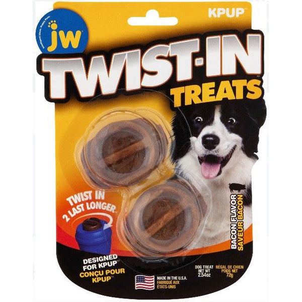 JW Pet Twist-In Treats Bacon Flavored Treat Dispensing Dog Toy , 2 count-Dog-JW Pet-PetPhenom