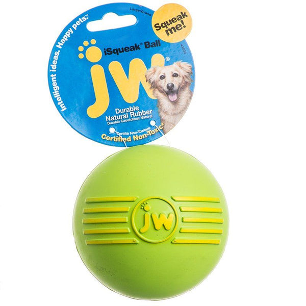 JW Pet iSqueak Ball - Rubber Dog Toy, Medium - 3" Diameter-Dog-JW Pet-PetPhenom