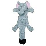 Jolly Pets Fat Tail Elephant Plush Squeaky Dog Toy, Large