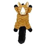 Jolly Pets Fat Tail Horse Plush Squeaky Dog Toy, Small