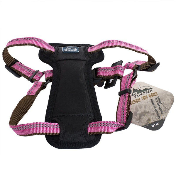 K9 Explorer Reflective Adjustable Padded Dog Harness - Rosebud, Fits 12"-18" Girth-Dog-Coastal Pet Products-PetPhenom