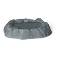 K&H Pet Products Birdbath Unheated 1 Gallon Gray 17" x 23.5" x 4"-Bird-K&H Pet Products-PetPhenom