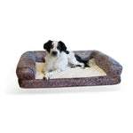 K&H Pet Products Bomber Memory Dog Sofa Large Gray 30" x 41" x 9"-Dog-K&H Pet Products-PetPhenom
