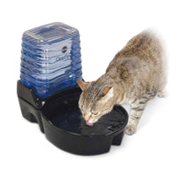 K&H Pet Products CleanFlow Cat Ceramic Fountain with Reservoir 170 oz. Black 11.5" x 9" x 10.5"-Cat-K&H Pet Products-PetPhenom