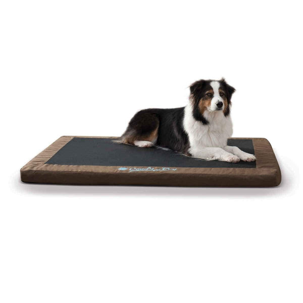 K&H Pet Products Comfy n' Dry Indoor-Outdoor Pet Bed Large Chocolate 36" x 48" x 2.5"-Dog-K&H Pet Products-PetPhenom
