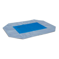 K&H Pet Products Coolin' Pet Cot Cover Large Gray / Blue 30" x 42" x 0.25"-Dog-K&H Pet Products-PetPhenom