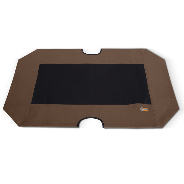 K&H Pet Products Cot Replacement Cover Extra Large Chocolate / Black 32" x 50" x 0.25"-Dog-K&H Pet Products-PetPhenom