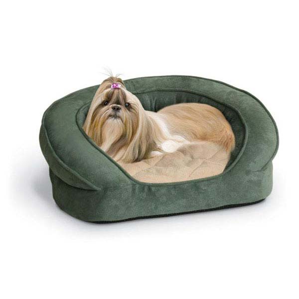 K&H Pet Products Deluxe Ortho Bolster Sleeper Pet Bed Extra Large Eggplant 50" x 40" x 10"-Dog-K&H Pet Products-PetPhenom