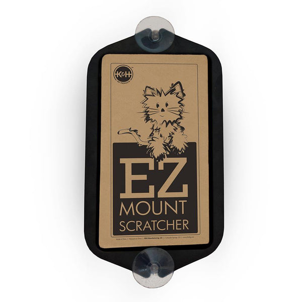 K&H Pet Products EZ Mount Cat Scratcher Brown / Black 7.5" x 15.5" x 1"-Cat-K&H Pet Products-PetPhenom