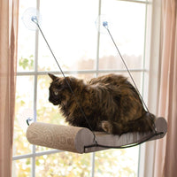 K&H Pet Products EZ Mount Cat Scratcher Kitty Sill Tan 11" x 20" x 2"-Cat-K&H Pet Products-PetPhenom