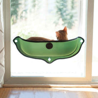 K&H Pet Products EZ Mount Window Bed Kitty Sill Green 27" x 11" x 10.5"-Cat-K&H Pet Products-PetPhenom
