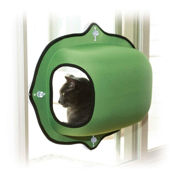 K&H Pet Products EZ Mount Window Pod Kitty Sill Green 27" x 20" x 20"-Cat-K&H Pet Products-PetPhenom